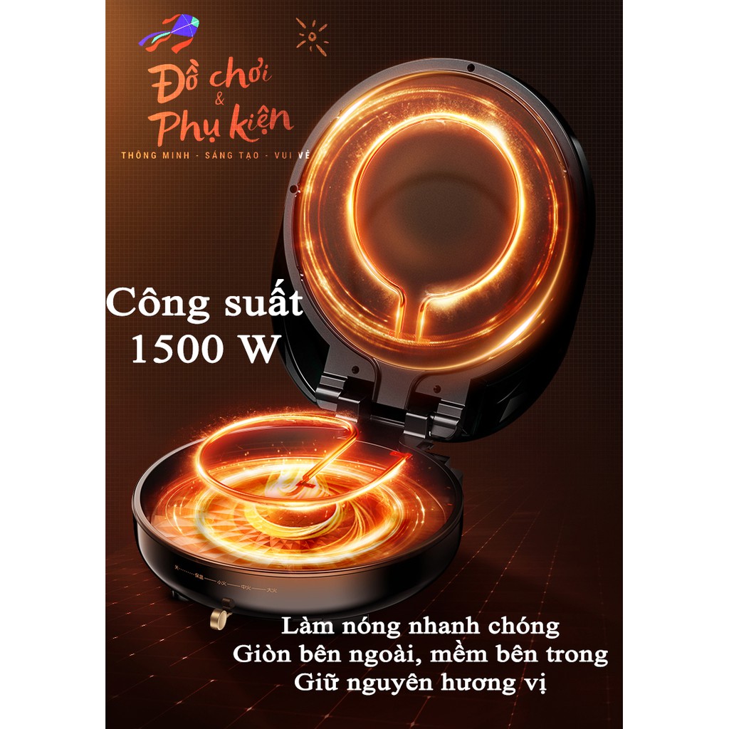 Chảo nướng điện 2 mặt đa năng - Bề mặt chống dính - Chiên - Nướng BBQ - Làm bánh pancake - Bảo hành 1 năm