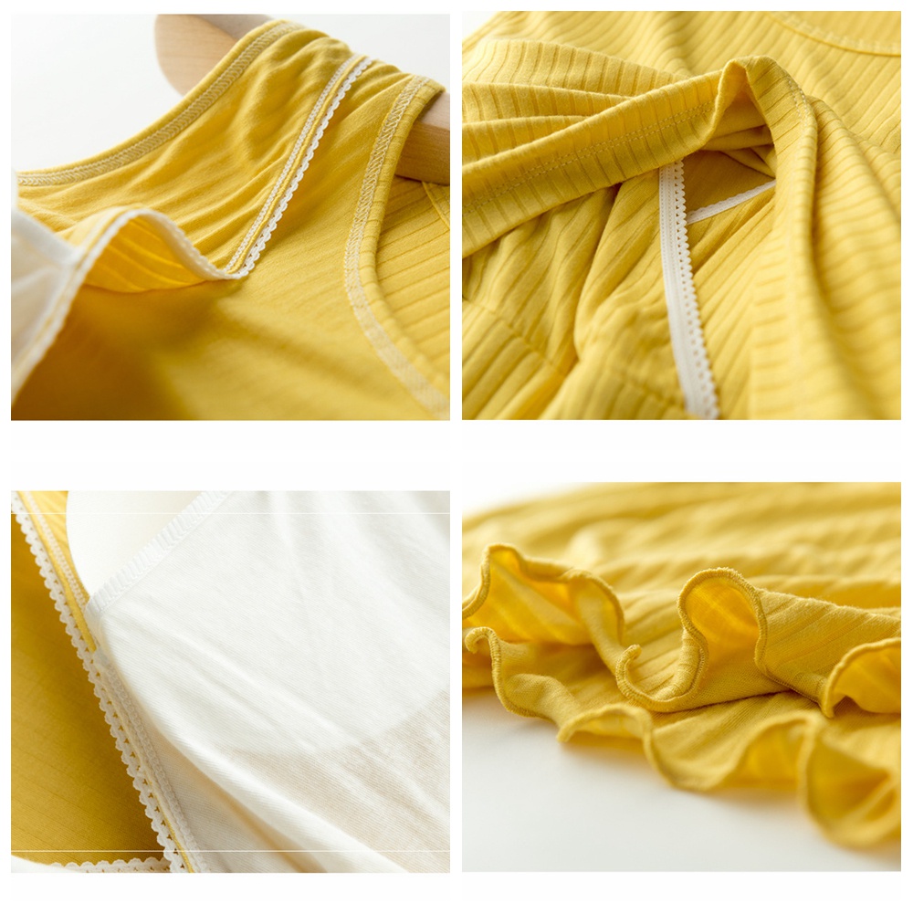 Áo thun cotton mềm mại không tay có đệm ngực dành cho phụ nữ mới sinh