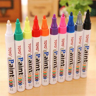 Bút Sơn TOYO, Bút Repaint Tẩy Trắng Giày, Bút Vẽ Lốp (trắng)