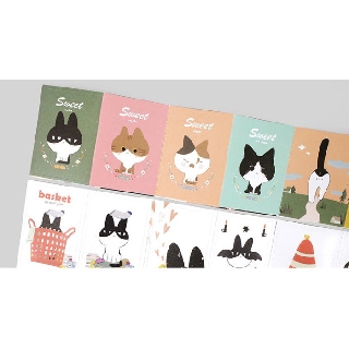 Hộp sticker mèo 48 miếng trang trí bujo / planner / scrapbook