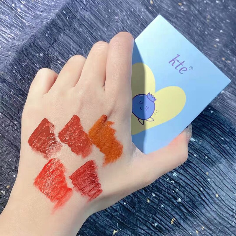 Set 5 thỏi son kem FAICCIA tông lì chống nước lâu trôi