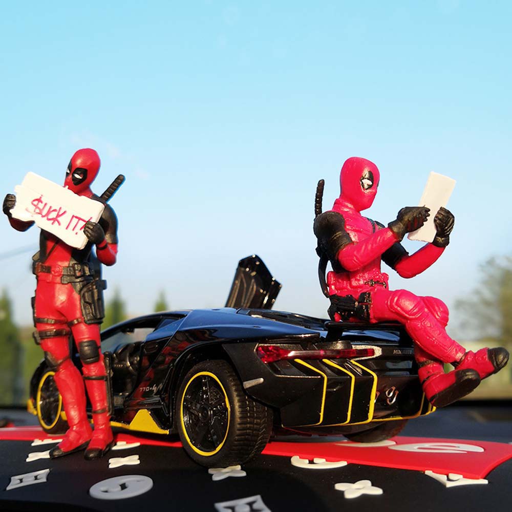 Mô hình nhân vật Deadpool mini thiết kế sáng tạo trang trí nội thất xe hơi