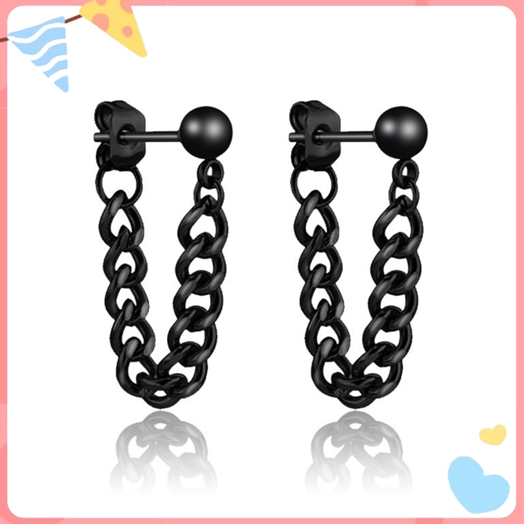 Khuyên Tai Nam Dáng Dài Siêu Nhẹ Phong Cách Gothic Thời Trang Cao Cấp