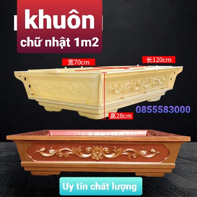 Khuôn đúc chậu cảnh chữ nhật 1m2