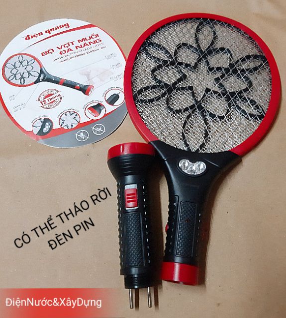 Bộ Vợt Muỗi Đa Năng Điện Quang ( KÉO HÌNH CHỌN MÀU )