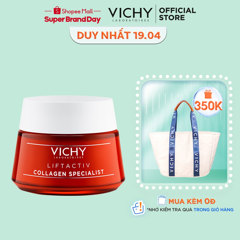 Kem dưỡng ngăn ngừa dấu hiệu lão hóa và làm săn chắc da Vichy Liftactiv Collagen Specialist 50ml