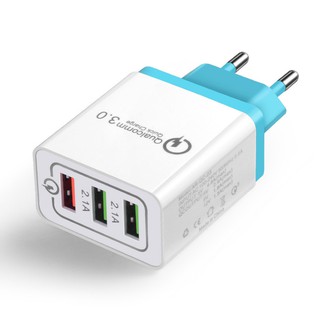 Củ Sạc Nhanh 3 Cổng Hỗ Trợ Qualcomm Quick Charge 3.0 30W