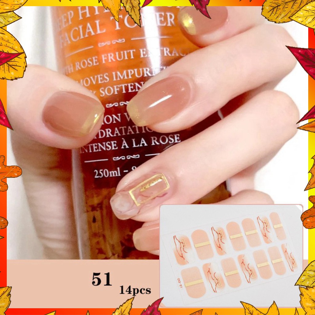 Bộ dán móng tay nail sticker mới về gồm 14 móng, dán móng tay moji