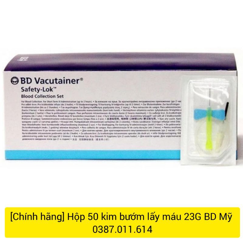 Hộp 50 Kim bướm Mỹ chính hãng