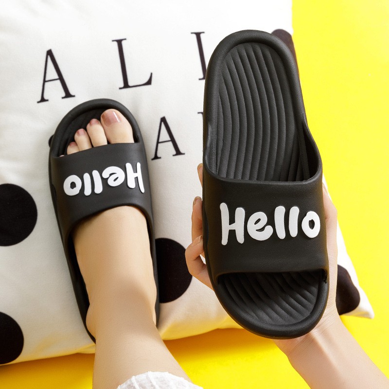 Dép Đúc Nguyên Khối, Dép MASSAGE Cao Cấp Unisex HELLO