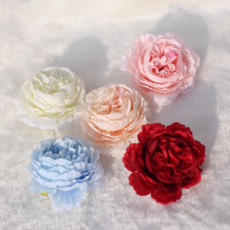 trang trí bánh [FREESHIP❤️] hoa lụa mẫu đơn