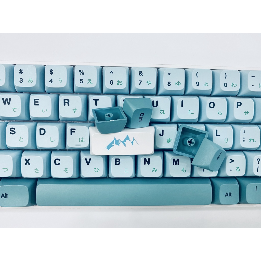 Keycap PBT XDA OEM Cherry Iceberg/Corgi/Matcha/Plastic Nút Bàn Phím Cho Bàn Phím Cơ