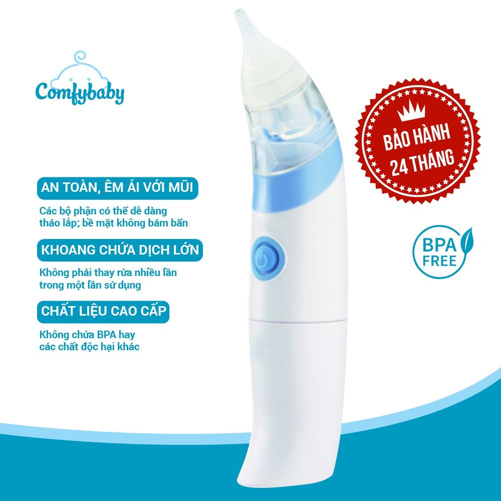 Máy hút mũi cho trẻ sơ sinh điện tử Comfybaby - CF718 - vệ sinh cho trẻ sơ sinh