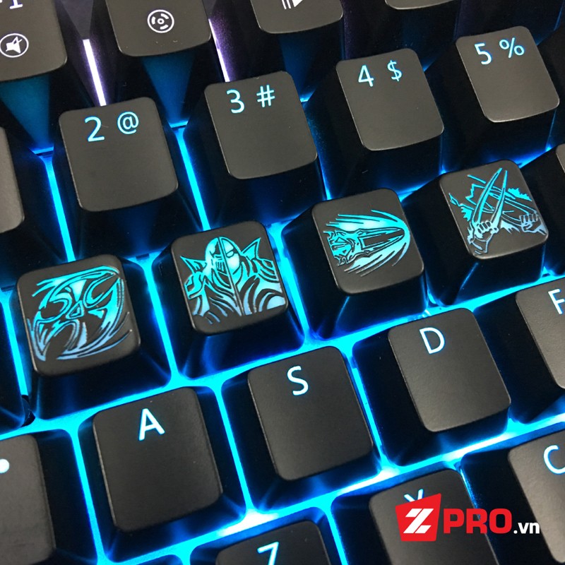 Bộ Keycap Liên Minh Huyền Thoại Zed 4 Phím - Zed Skill