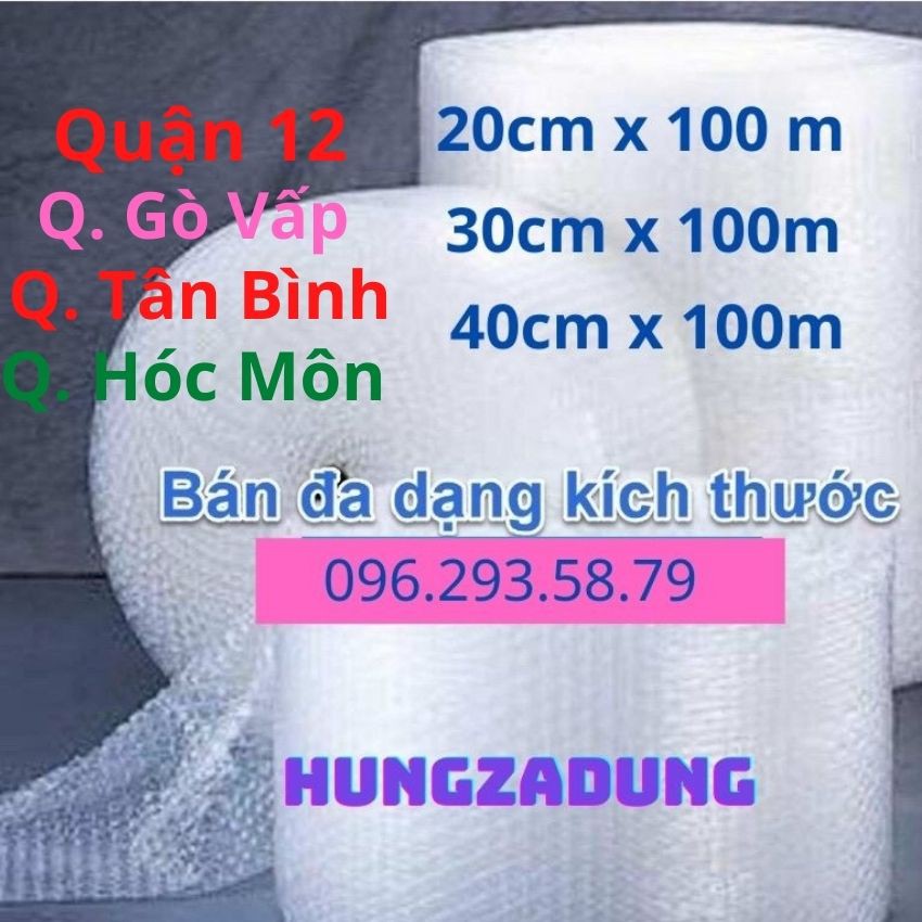 Cuộn Xốp Khí, Xốp Hơi Chống Sốc Dùng Cho Đóng Gói Chống Va Đập, Trầy Xước hungzadung