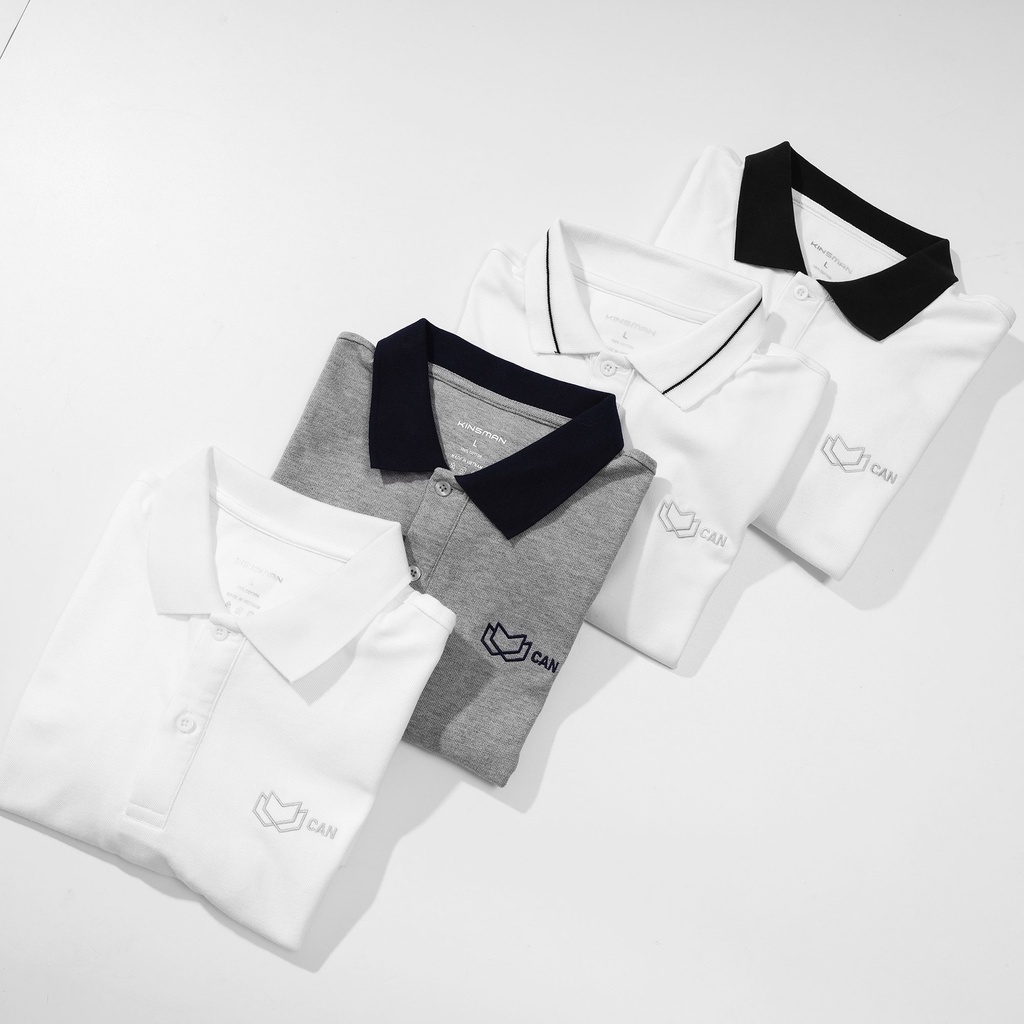 Áo Thun polo Nam KINSMAN Tay Ngắn Thêu LOGO có cổ bo phối vải Cotton dày mịn Rẻ Đẹp PL729 | BigBuy360 - bigbuy360.vn
