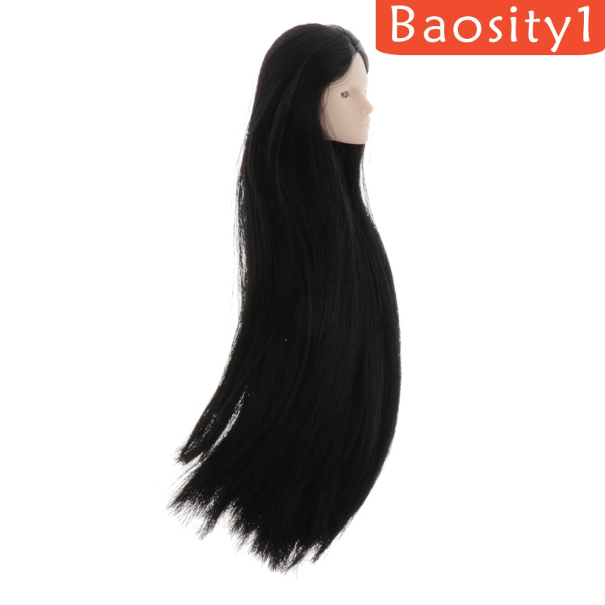 Đầu Búp Bê Nữ Tóc Đen Tỉ Lệ 1: 6 Cho Đầu Búp Bê 3 +