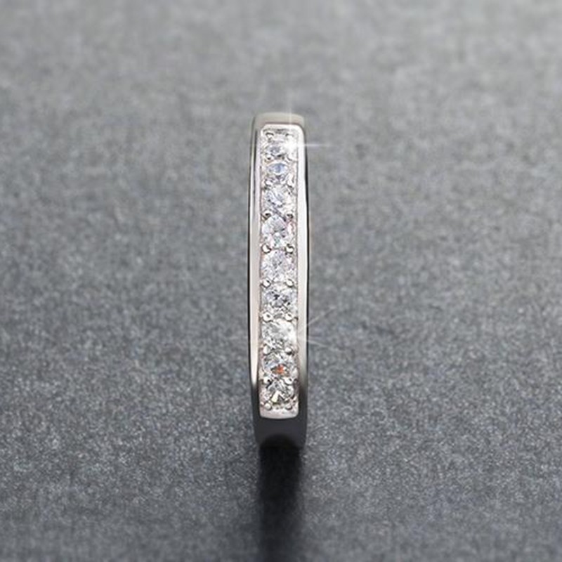 S925 Nhẫn mạ bạc 925 đính đá thời trang cho nữ R743