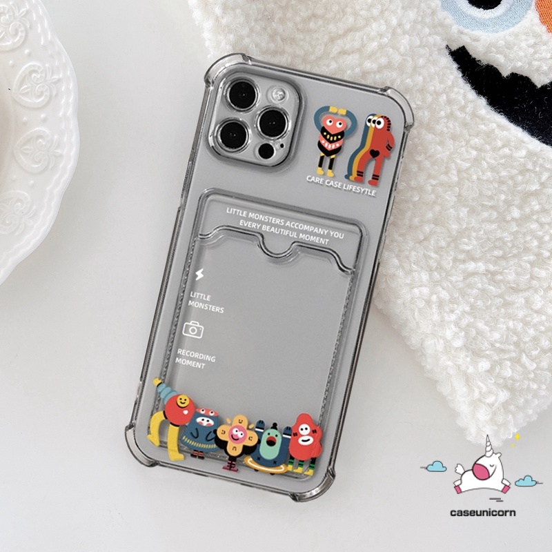 Ốp Điện Thoại TPU Mềm Trong Suốt Dạng Ví Thời Trang Cho iPhone 7plus 11 12 14 13 pro Max X XR XS Max 6 6s 7 8 plus SE 2020