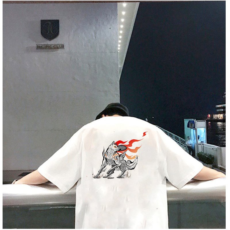 Áo thun unisex form rộng Nhật Bản đẹp độc lạ phong cách cá tính vải dày mịn 2019T2330