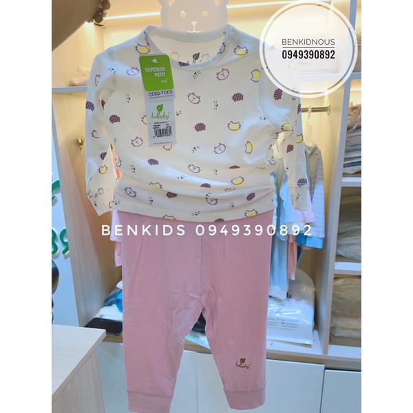 LULLABY - Bộ cài vai dài tay vải petit/bamboo cho bé trai/bé gái