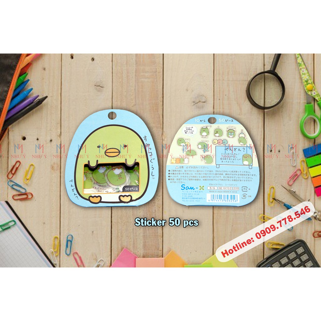 set 50 miếng sticker mini siêu dễ thương dán trang trí - VPP Brendo