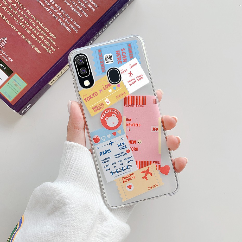 Ốp điện thoại TPU silicone dẻo in họa tiết hoạt hình đáng yêu dành cho Samsung Galaxy A20E A202 A202F