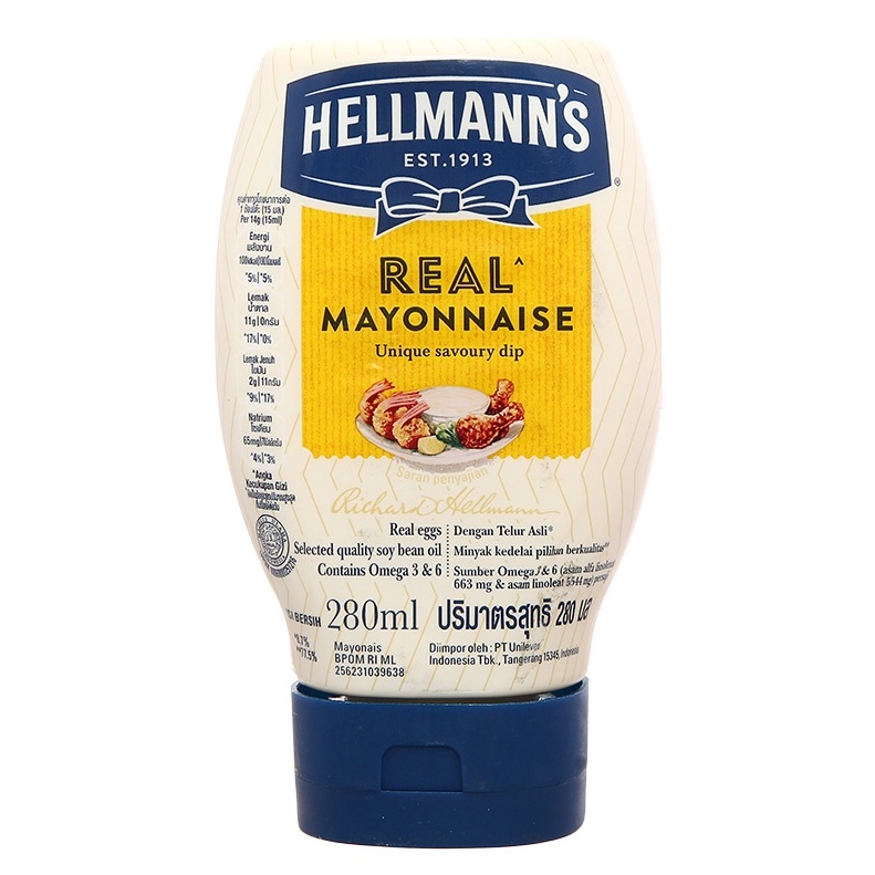Sốt mayonnaise Hellmann's chai 280g