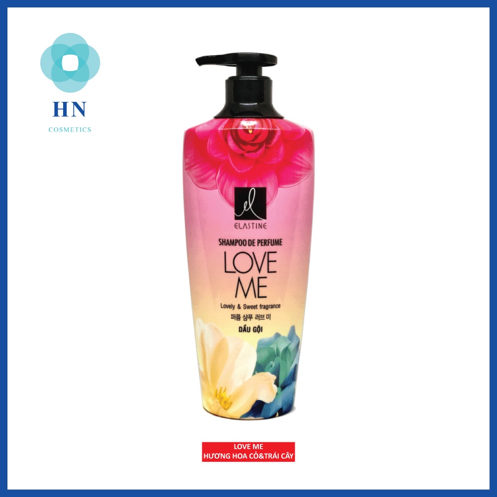 Combo dầu gội và xả nước hoa Elastine Love Me 600ml