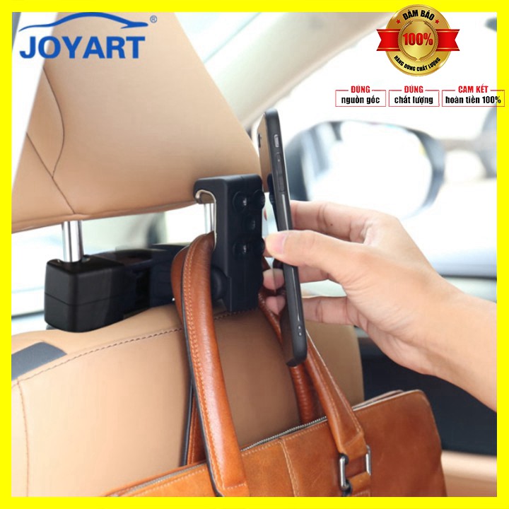 Giá đỡ điện thoại, ipad kiêm móc treo đồ sau ghế trên ô tô, xe hơi JT-G08 - Bảo hành 6 tháng | BigBuy360 - bigbuy360.vn