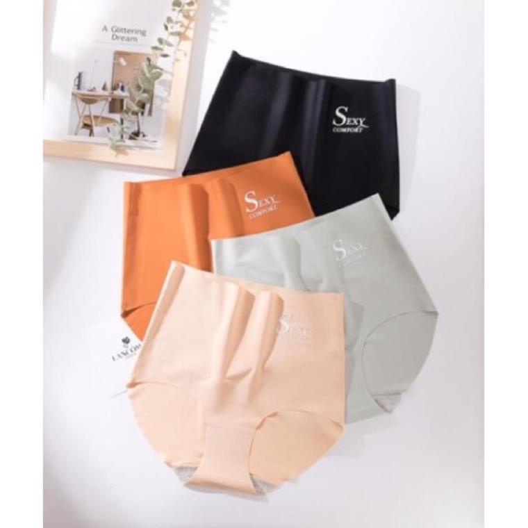 Quần Lót Nữ Su Lụa Tàng Hình Cạp Cao Ôm Bụng Chữ Sexy SX.