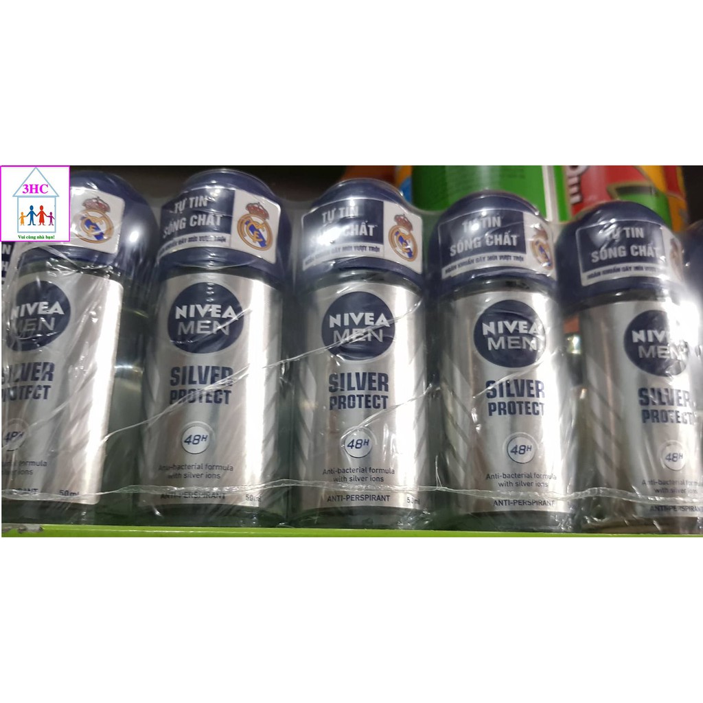 Lăn khử mùi Nivea men - Silver 50ml