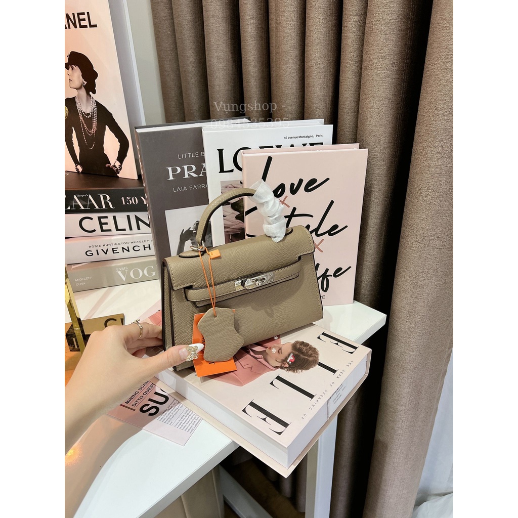 Túi Đeo Chéo, Túi Xách, Túi HM Mini Size 19 Bản 2 Dây, Da Test,  Ảnh Chụp Thật- VụngShop