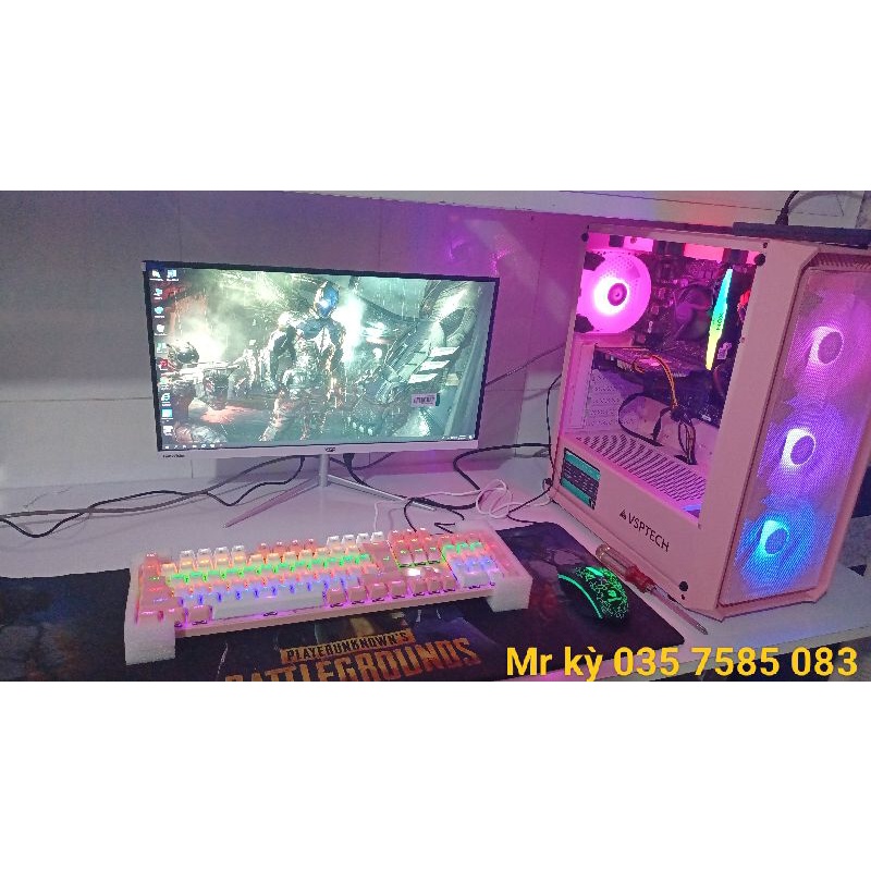 Bộ PC Gaming Led H510/Ram 8G/CPU i3 hệ 10/ SSD 240G/VGA GTX 960 2G/ Màn hình 22in full viền / Bảo hành 12 tháng .