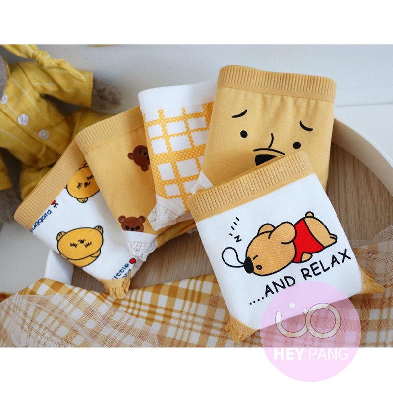 Set quần lót nữ cotton kháng khuẩn thấm hút mồ hôi thông hơi chất liệu mềm mại cho làn da HEYPANG VN011V