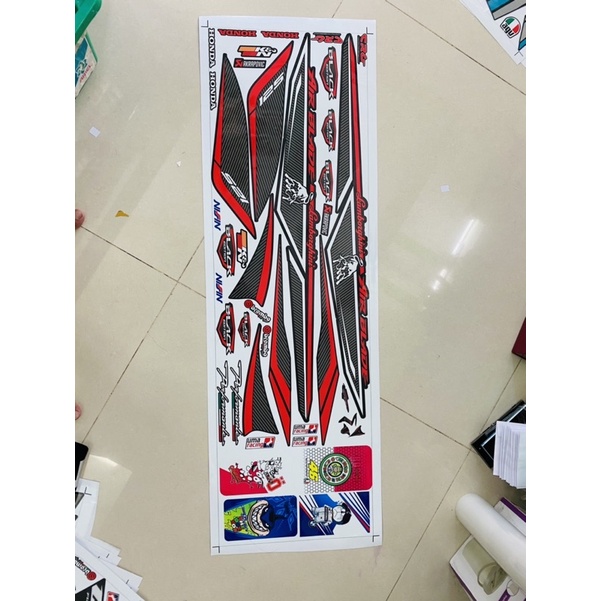 ( Quí khách vui lòng mang ra tiệm cho thợ dán ) Tem Airblade 2014 đen