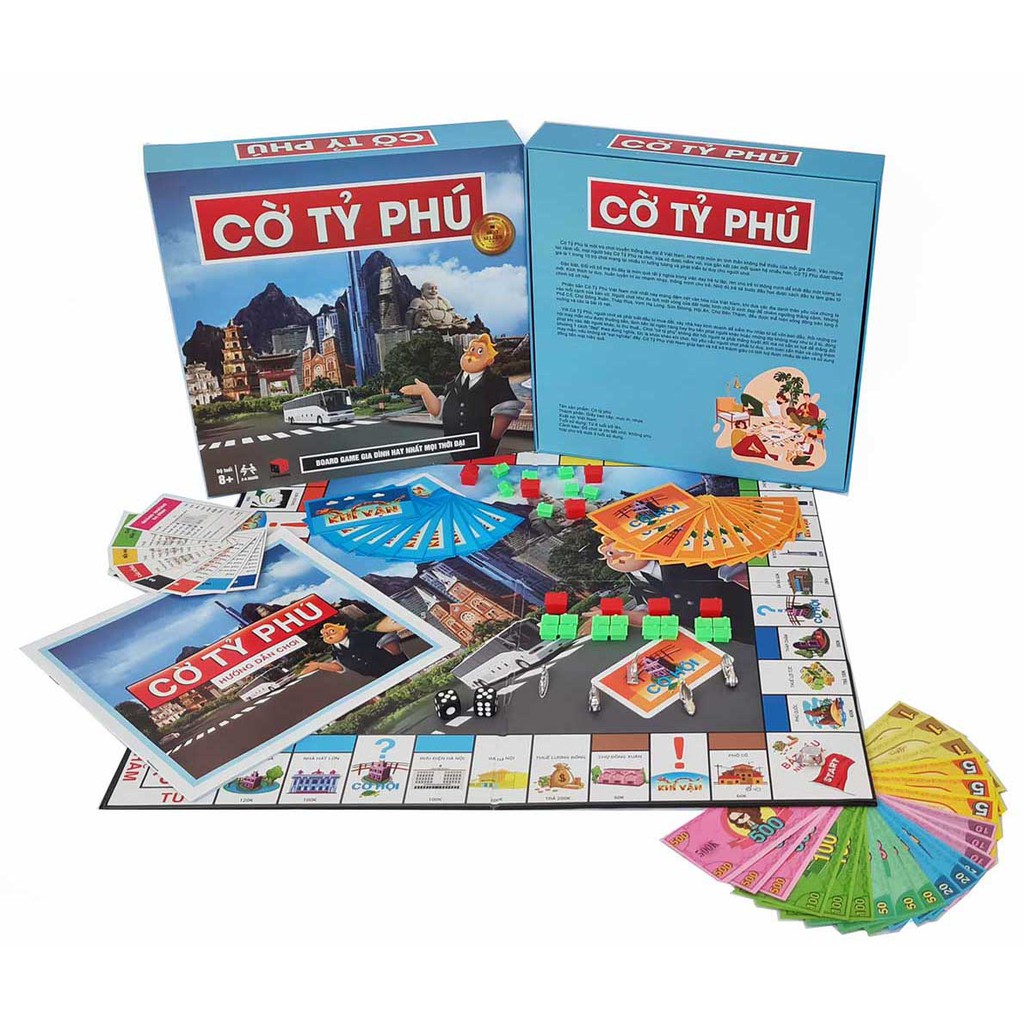 Bộ đồ chơi giải trí cho trẻ em Cờ tỷ phú Monopoly + Ma sói Ultimate Deluxe giúp tư duy linh hoạt
