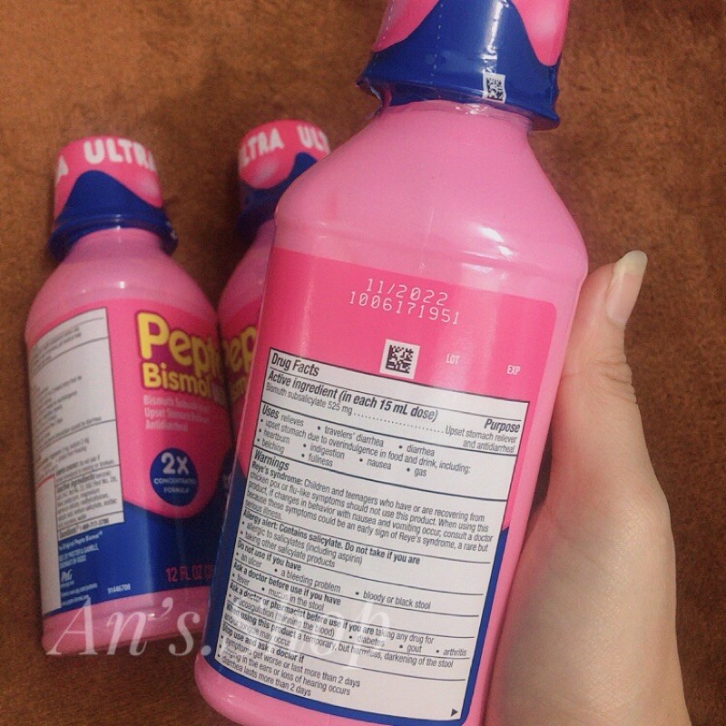 Hỗn Dịch Tiêu Chảy - Dạ Dày Pepto Bismol Ultra 354mL