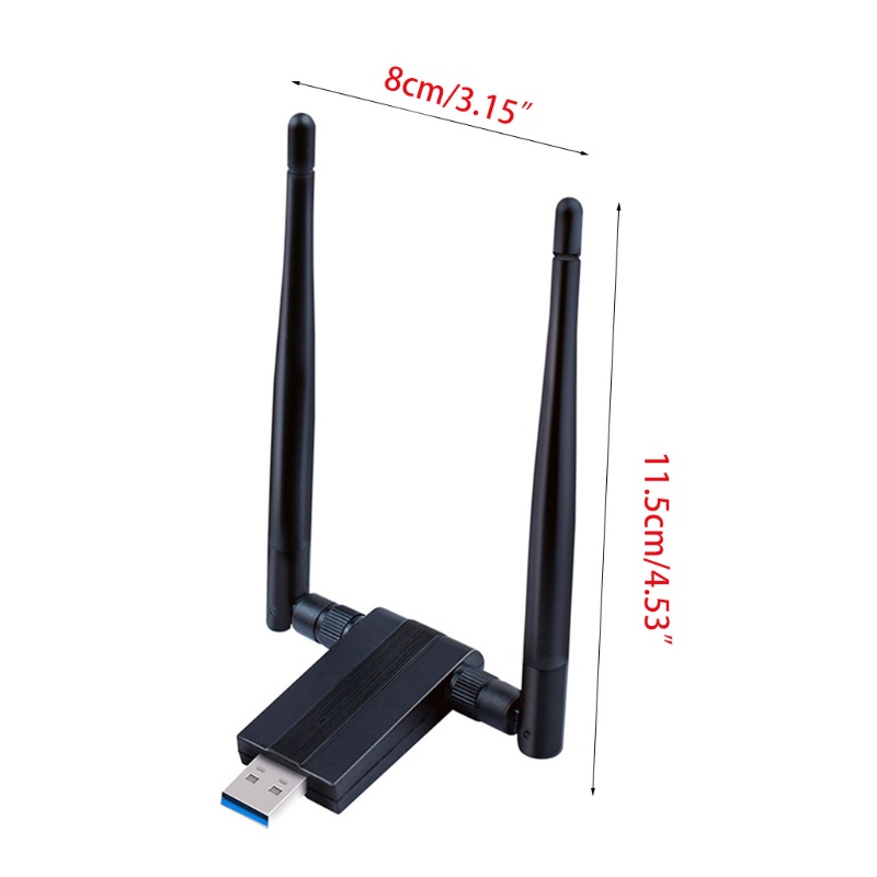 Usb WiFi Băng Tần Kép AC 1200Mbps 2.4G / 300Mbps / 5G / 867Mbps