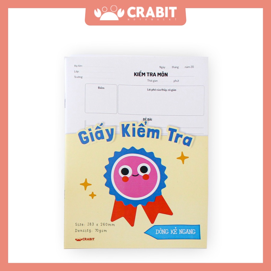 Tập 15 Giấy kiểm tra đôi Crabit - Ruột kẻ ngang - Bìa Huy chương