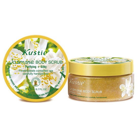 Tẩy tế bào chết body Kustie có cánh hoa thật 100g | BigBuy360 - bigbuy360.vn