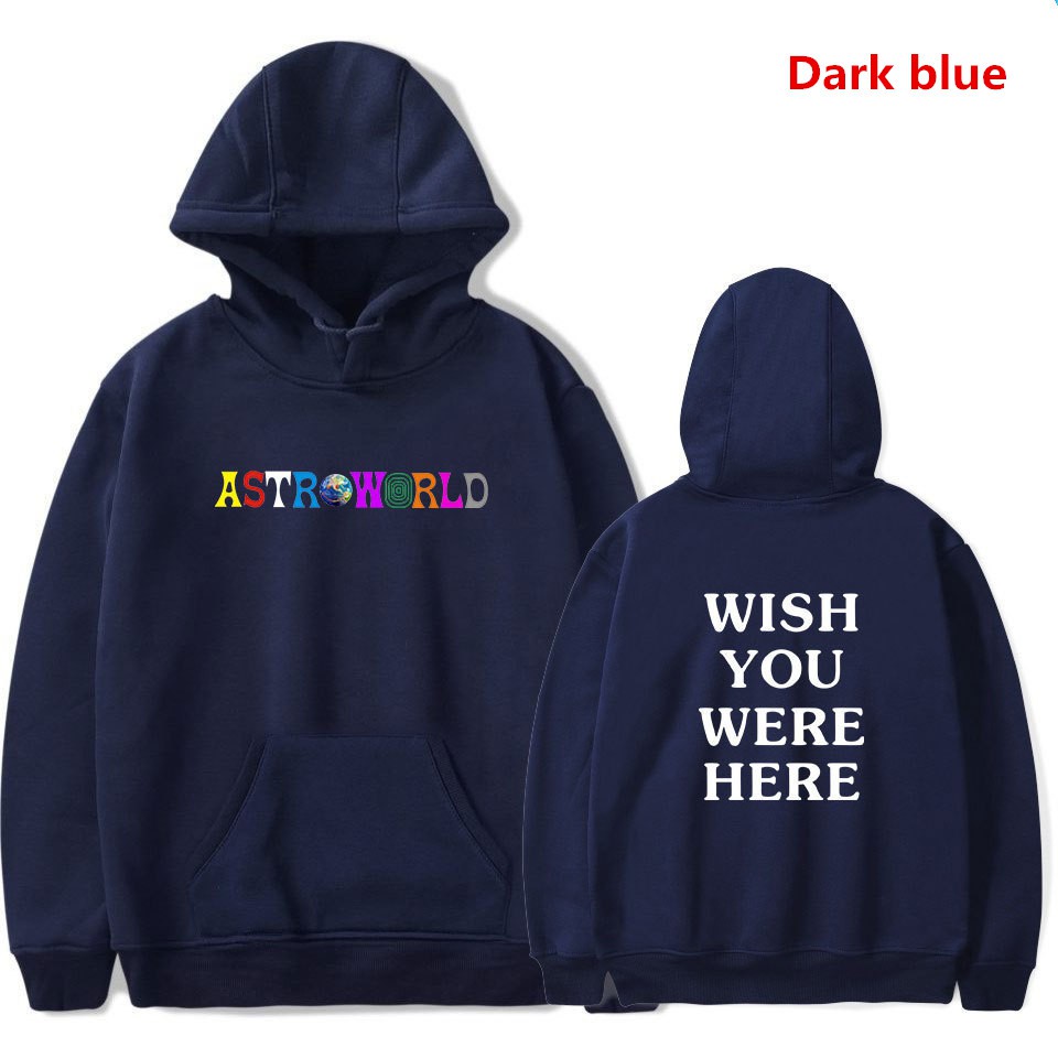 Astroworld Áo Hoodie tay dài thời trang dành cho nam và nữ