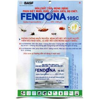 FENDONA 10SC gói 5ml - Thuốc diệt muỗi, kiến, gián hiệu quả