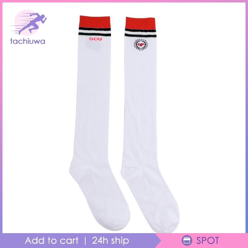 Vớ Chơi Golf Dài Trên Đầu Gối Họa Tiết Sọc Xanh Dương Dành Cho Nữ