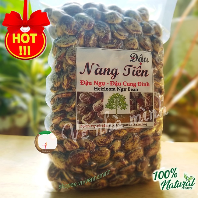 ĐẬU NGỰ THUẦN CHỦNG HỮU CƠ TỰ NHIÊN 100% 500g ( Hạt đỗ ngự Cát Phù Sa ) dùng nấu chè, nấu sữa, rang bột ...