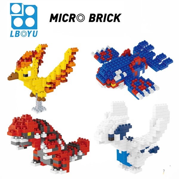 Pokemon, Bộ Đồ Chơi Lắp Ráp Mô Hình Pokemon Huyền Thoại Rayquaza, Kyogre, Groudon và các loại pokemon khác