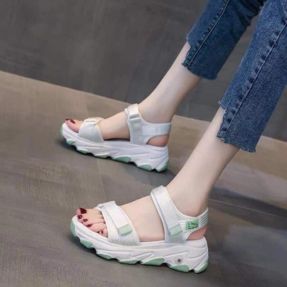 Giày Sandal Nữ Thể Thao 2 Quai Chất Lượng Bền Thoải Mái Phong Cách Hàn Quốc