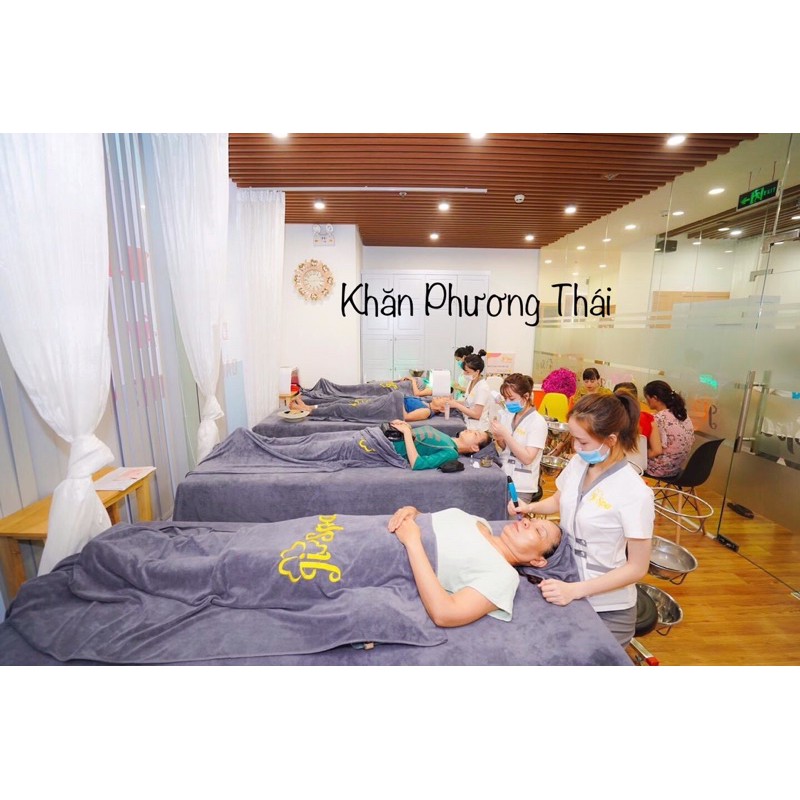 Khăn đắp người spa size LỚN 90x190cm, cực dày dặn, mềm mại, không bai xù [Có video cận chất]