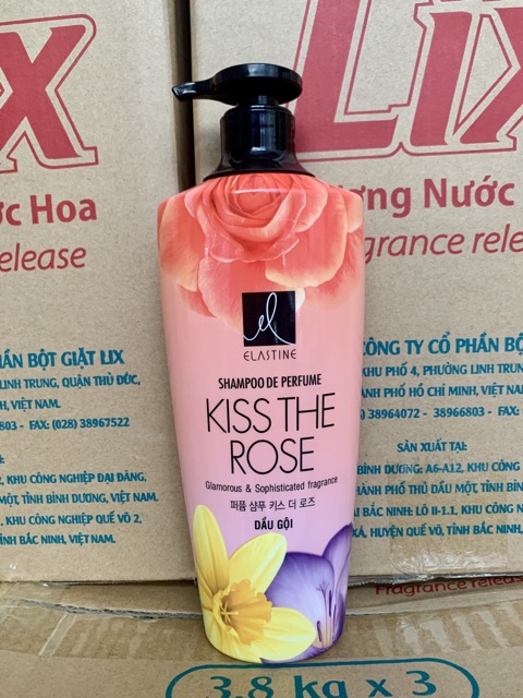 Dầu gội hương nước hoa Eslatine Kiss The Rose 600ml