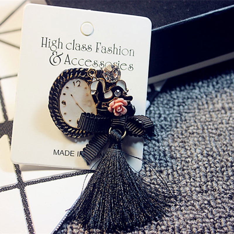 Ghim cài áo hình vương miện đính ngọc trai giả sang trọng 5 màu sắc